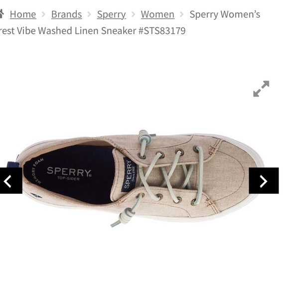 Sperry Crest Vibe Washed Linen Boat Shoe - Picture 13 of 14